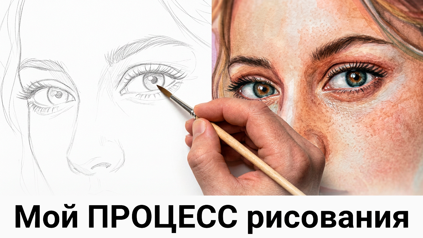 Процесс создания портрета — работа художника 1