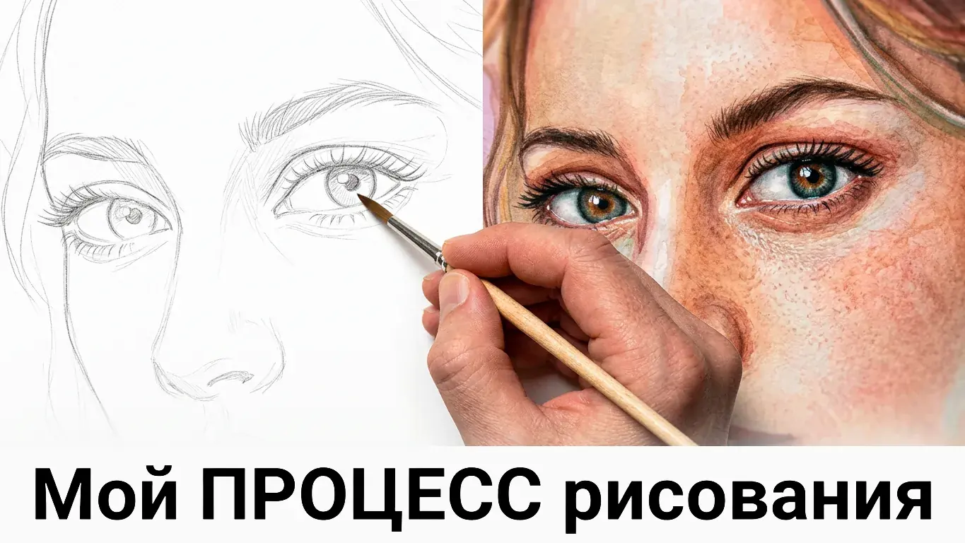 Процесс создания портрета — работа художника 1