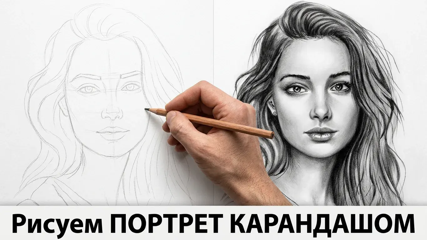 Процесс создания портрета — работа художника 3