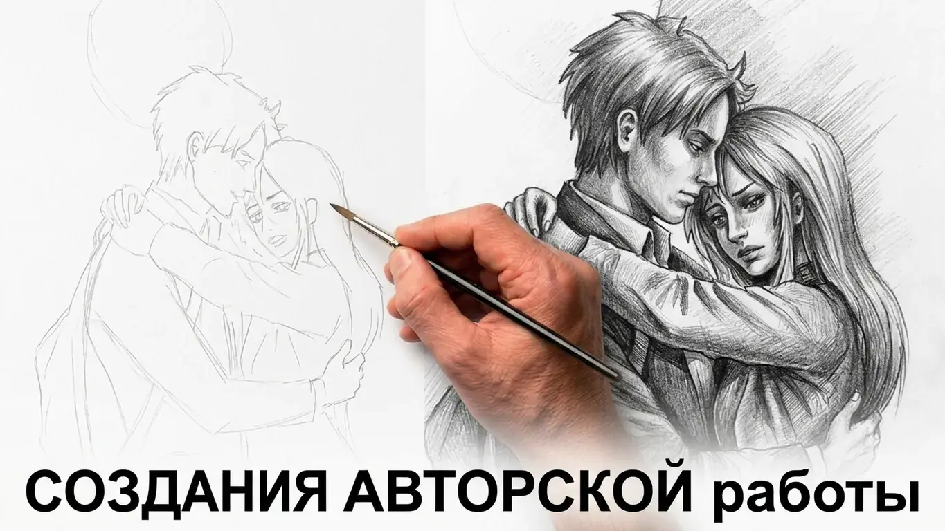 Процесс создания портрета — работа художника 4
