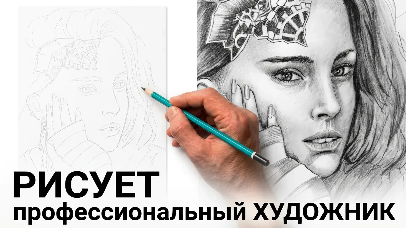 Процесс создания портрета — работа художника 5