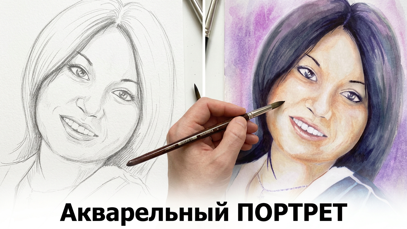 Процесс создания портрета — работа художника 7